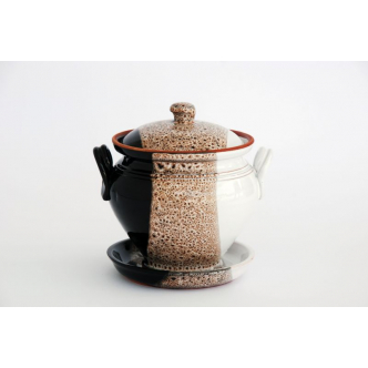 Troškintuvė su lėkštute "Latte" 0,75 L (T2-5, L1-5)